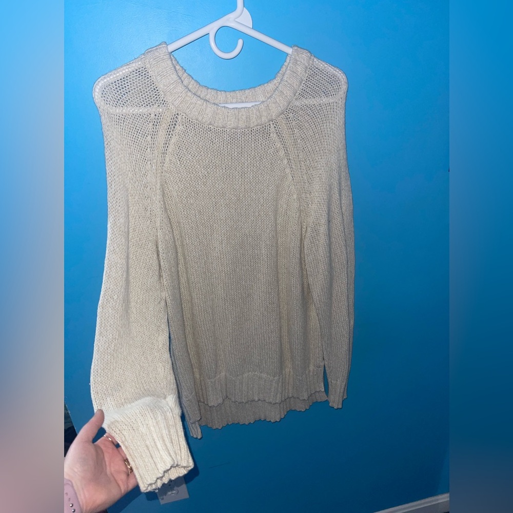 Aerie Cream Oversized sweater